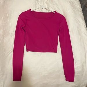 Lululemon wunder train crop long sleeve shirt